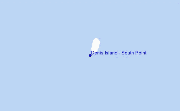mappa di localizzazione di Denis Island - South Point