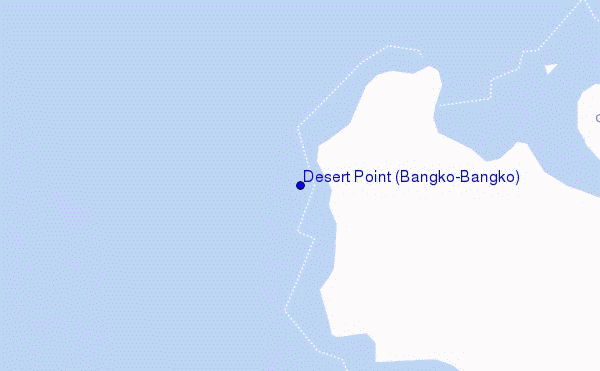 mappa di localizzazione di Desert Point (Bangko-Bangko)