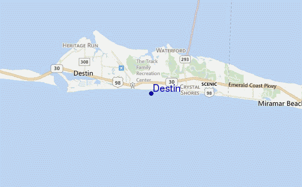 mappa di localizzazione di Destin