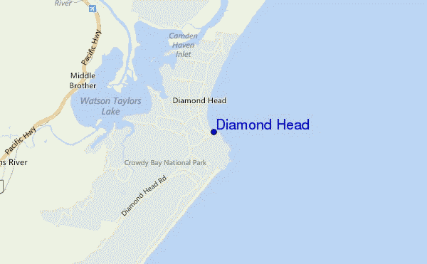 mappa di localizzazione di Diamond Head