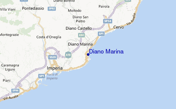 mappa di localizzazione di Diano Marina