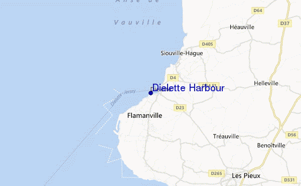 mappa di localizzazione di Dielette Harbour