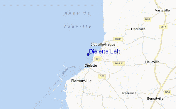 mappa di localizzazione di Dielette Left