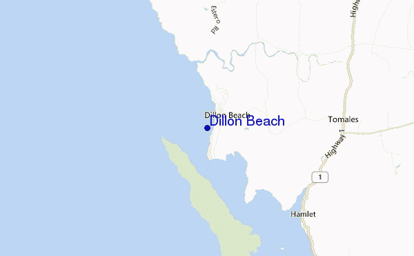 mappa di localizzazione di Dillon Beach