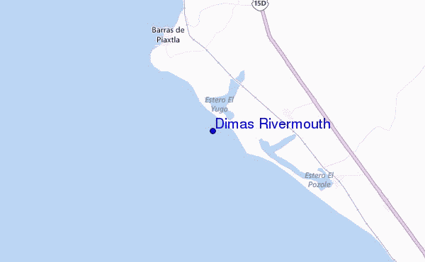 mappa di localizzazione di Dimas Rivermouth