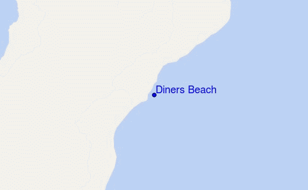 mappa di localizzazione di Diners Beach
