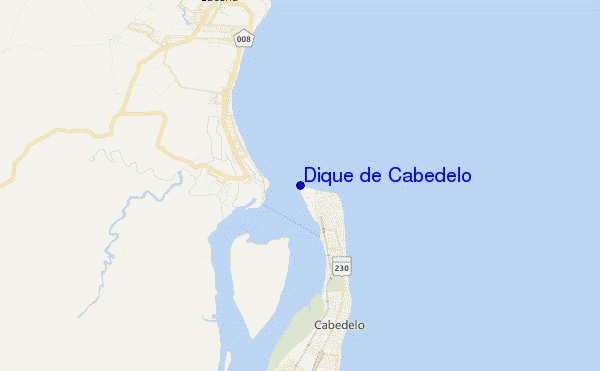 mappa di localizzazione di Dique de Cabedelo
