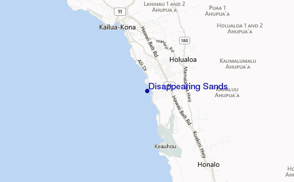 mappa di localizzazione di Disappearing Sands