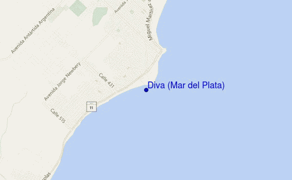 mappa di localizzazione di Diva (Mar del Plata)