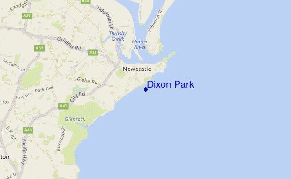 mappa di localizzazione di Dixon Park