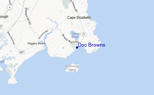 mappa di localizzazione di Doc Browns