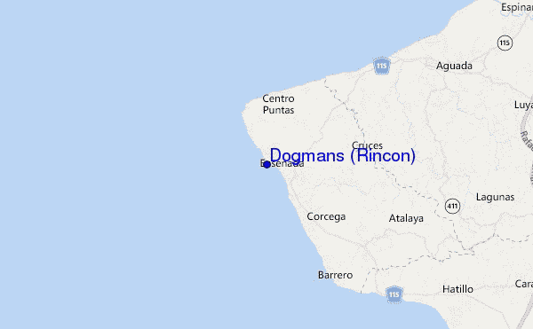 mappa di localizzazione di Dogmans (Rincon)