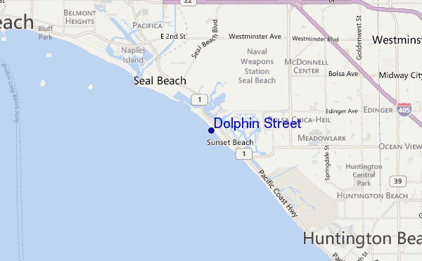 mappa di localizzazione di Dolphin Street