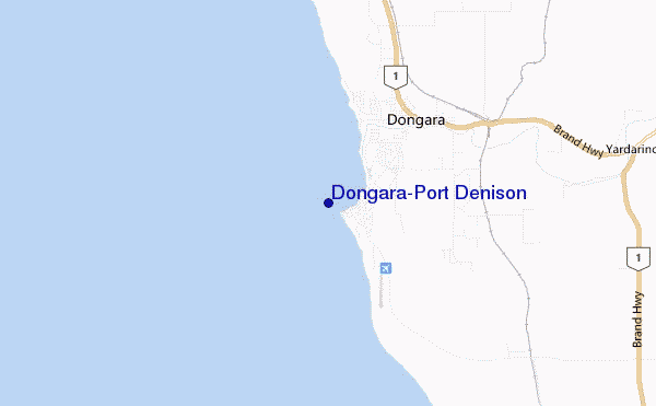 mappa di localizzazione di Dongara-Port Denison