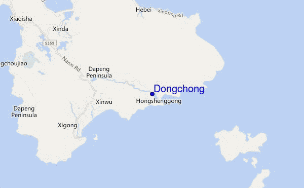 mappa di localizzazione di Dongchong