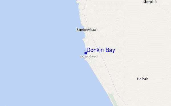 mappa di localizzazione di Donkin Bay