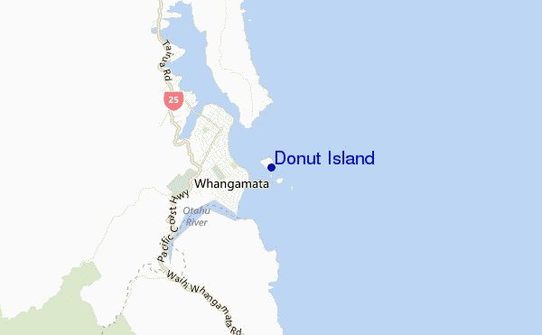 mappa di localizzazione di Donut Island
