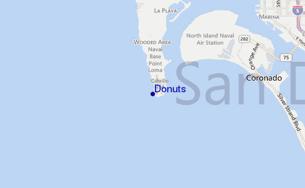 mappa di localizzazione di Donuts