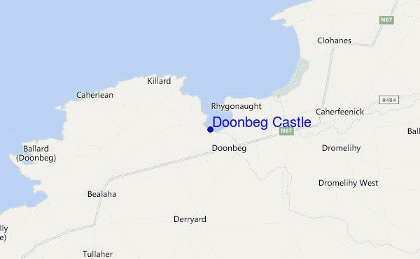 mappa di localizzazione di Doonbeg Castle