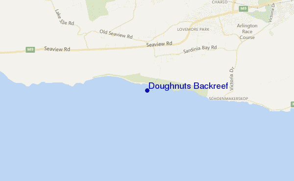 mappa di localizzazione di Doughnuts Backreef