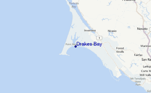 Drakes Bay Location Map