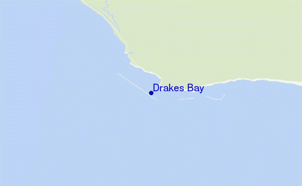 mappa di localizzazione di Drakes Bay