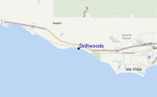 mappa di localizzazione di Driftwoods
