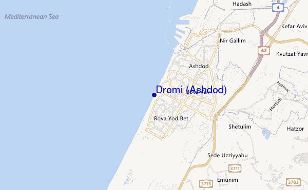 mappa di localizzazione di Dromi (Ashdod)