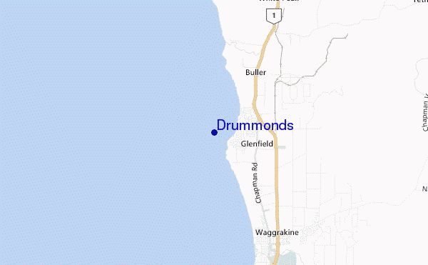 mappa di localizzazione di Drummonds