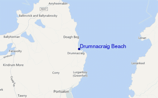 mappa di localizzazione di Drumnacraig Beach