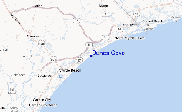 Dunes Cove Location Map