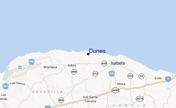 mappa di localizzazione di Dunes