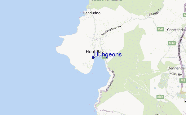 mappa di localizzazione di Dungeons