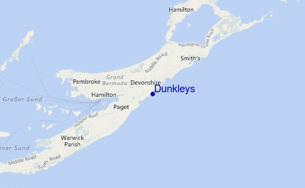 mappa di localizzazione di Dunkleys