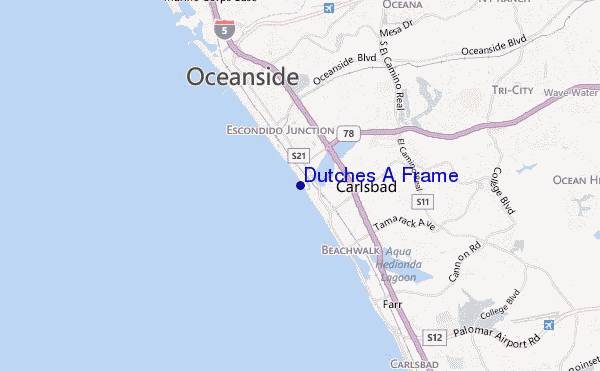 mappa di localizzazione di Dutches A Frame