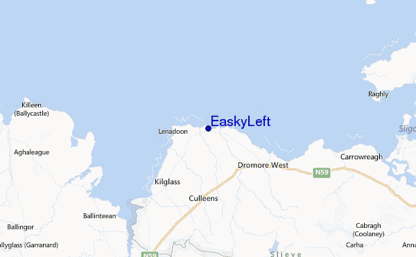 Easky Left Location Map