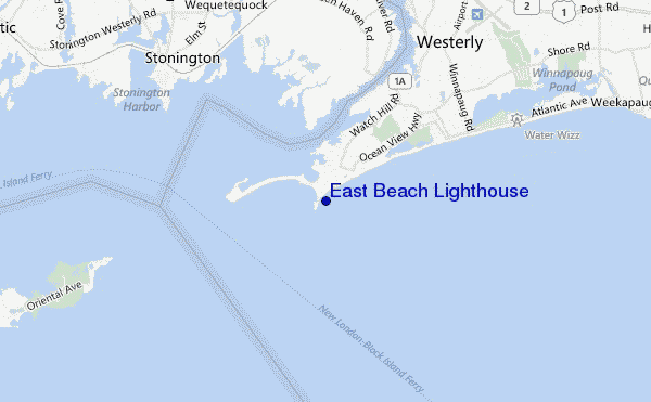 mappa di localizzazione di East Beach Lighthouse