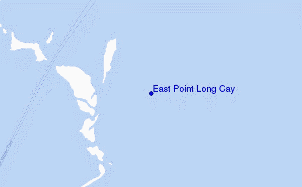 mappa di localizzazione di East Point Long Cay