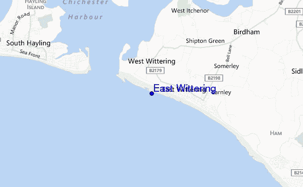 mappa di localizzazione di East Wittering