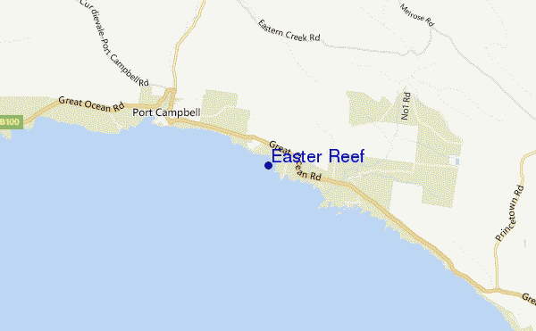 mappa di localizzazione di Easter Reef