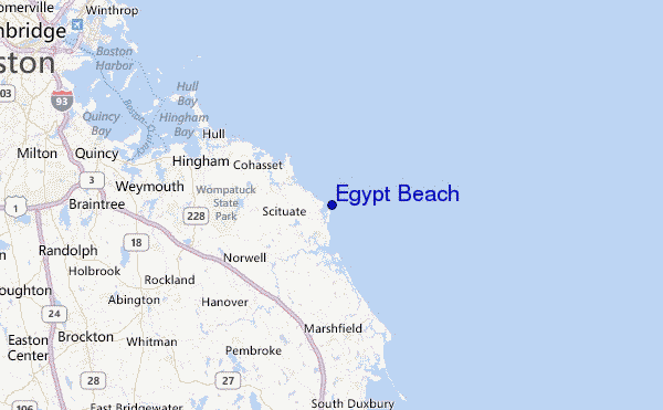 Egypt Beach Location Map
