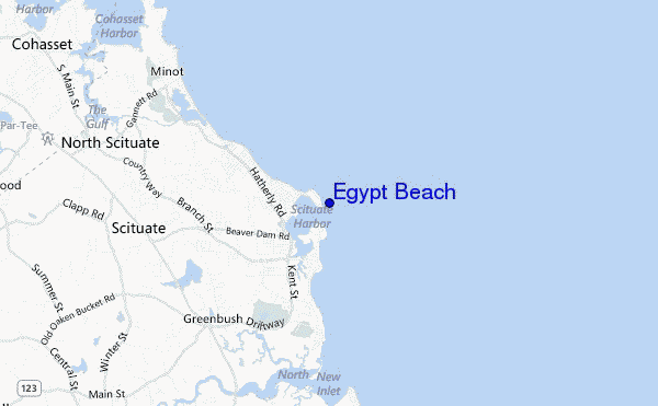 mappa di localizzazione di Egypt Beach