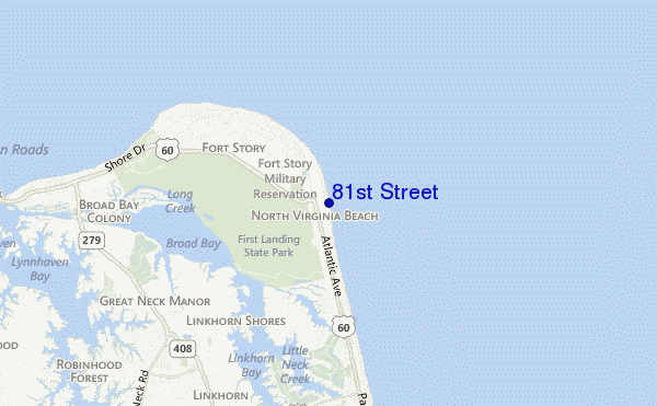 mappa di localizzazione di 81st Street
