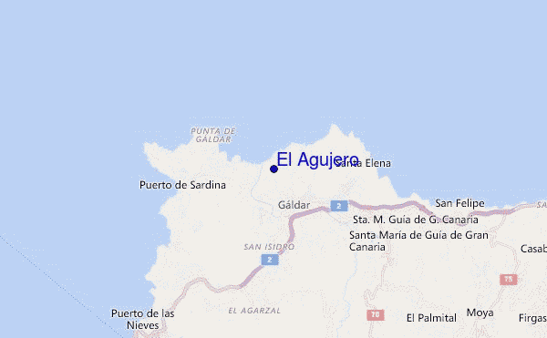 mappa di localizzazione di El Agujero