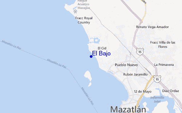 mappa di localizzazione di El Bajo