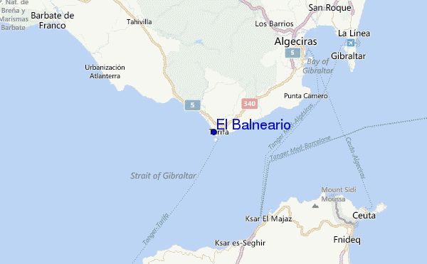 El Balneario Location Map