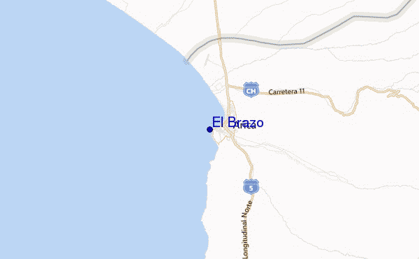 El Brazo Location Map