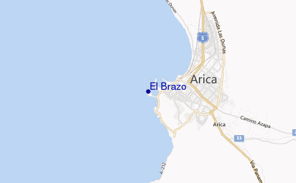 mappa di localizzazione di El Brazo