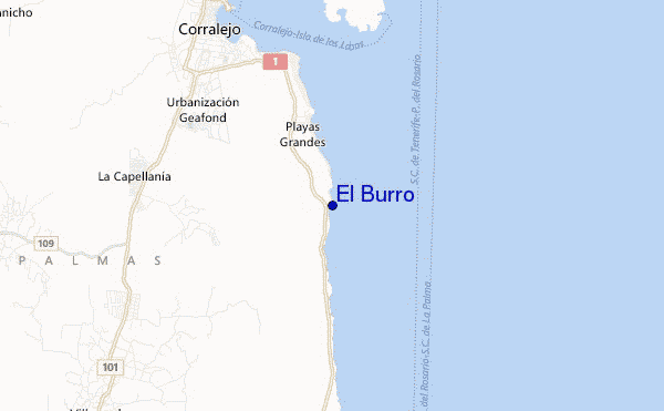 mappa di localizzazione di El Burro