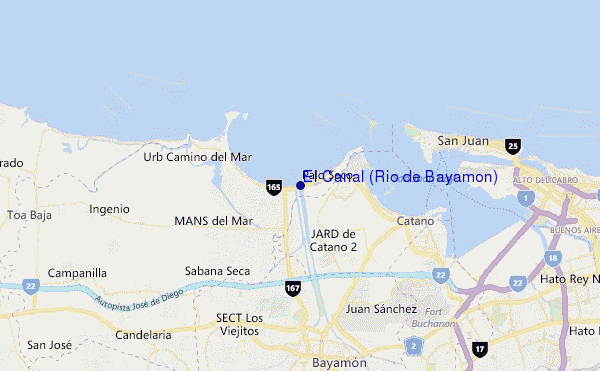 mappa di localizzazione di El Canal (Rio de Bayamon)